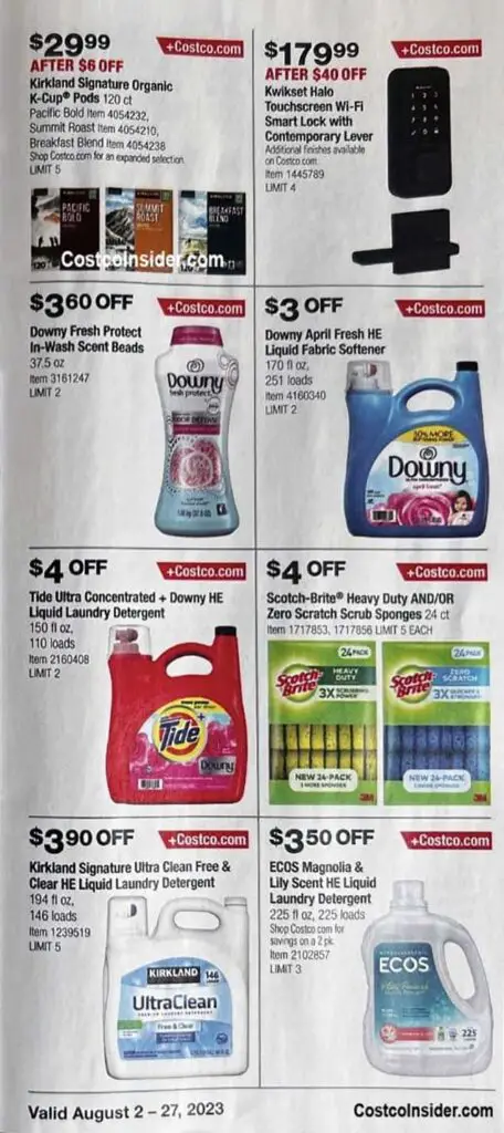 Costco August 2023 Coupon Book Page 12