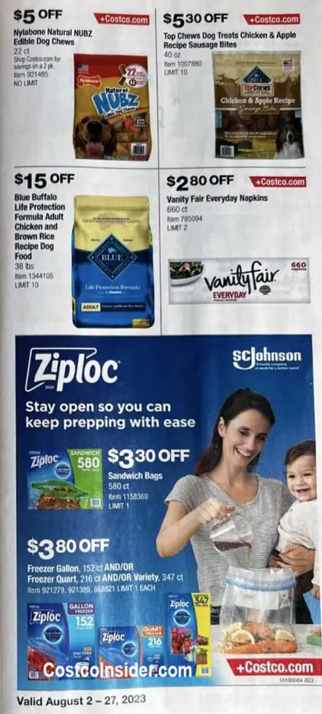 Costco August 2023 Coupon Book Page 2