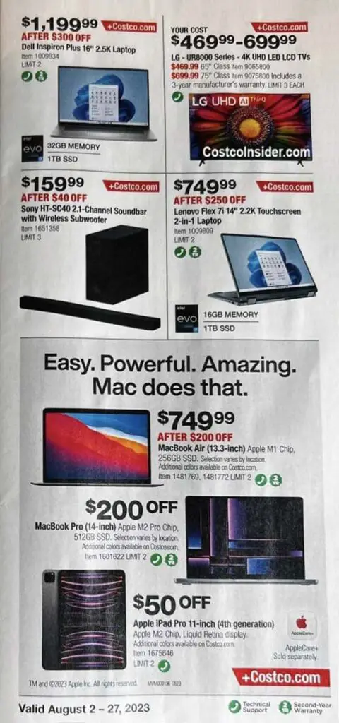 Costco August 2023 Coupon Book Page 4