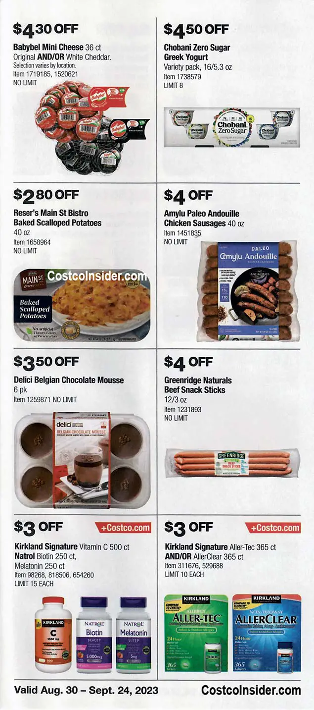 Costco September 2023 Coupon Book Page 20
