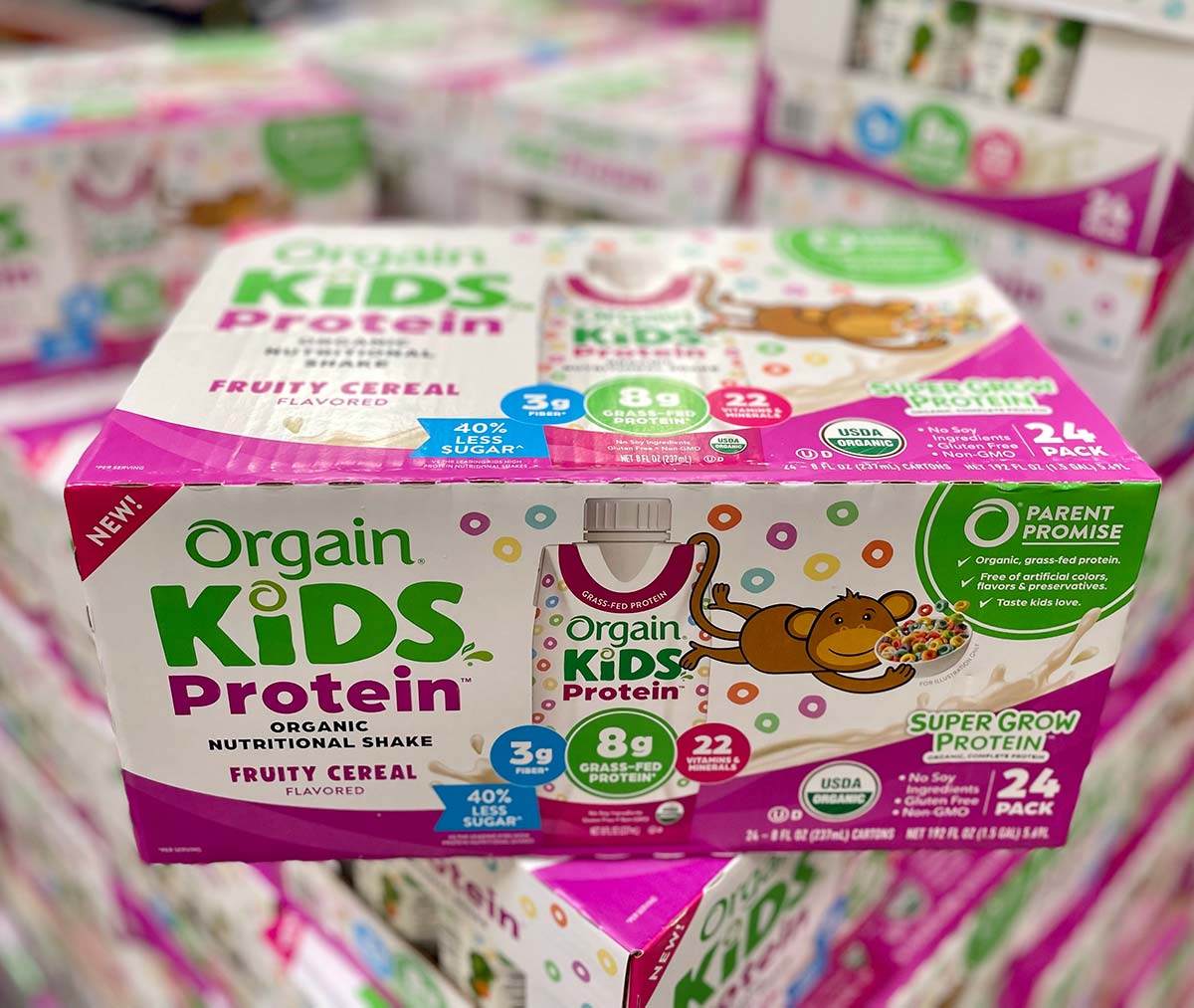 Orgain Fruity Cereal On Costco Shelf