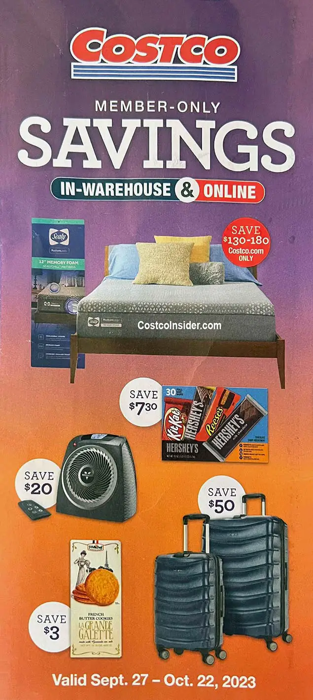 Costco October 2023 Coupon Book Cover