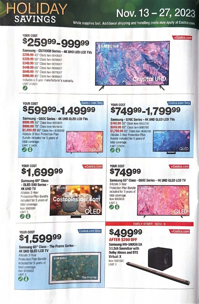 Costco Black Friday 2023 Ad Page 13