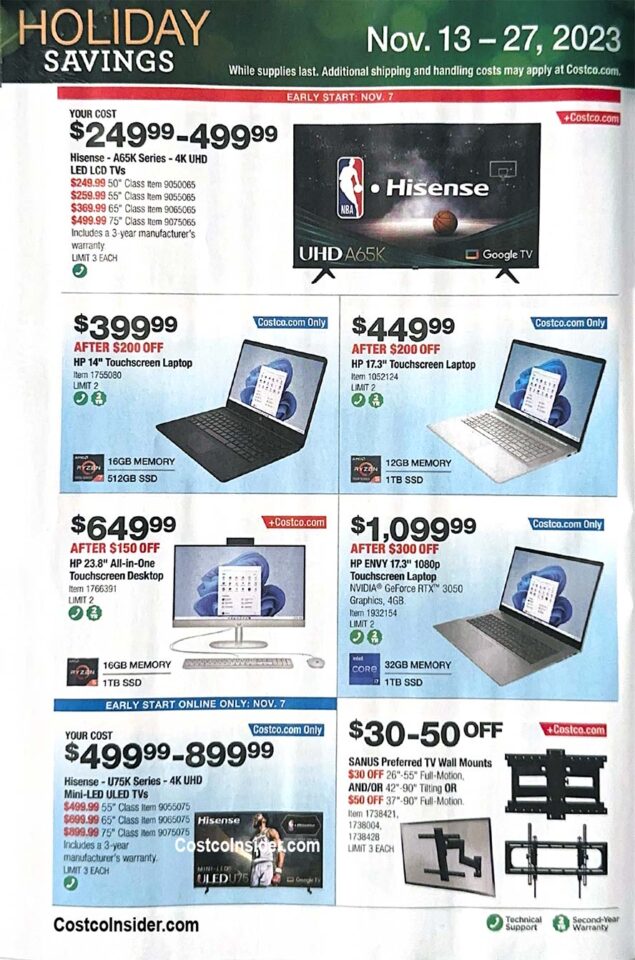 Costco Black Friday 2023 Ad Page 15