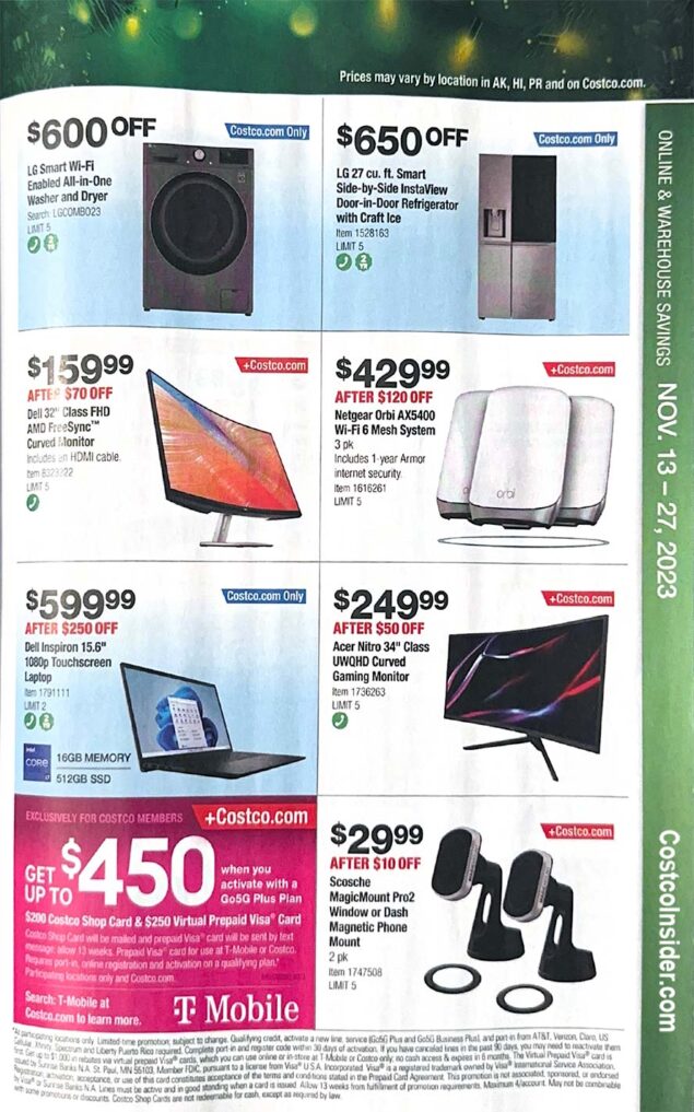 Costco Black Friday 2023 Ad Page 16