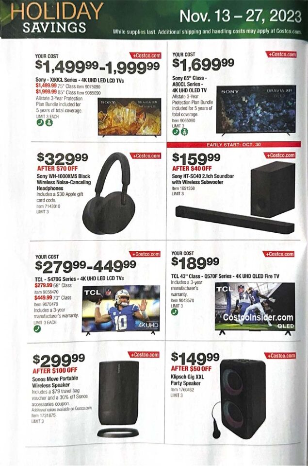 Costco Black Friday 2023 Ad Page 17