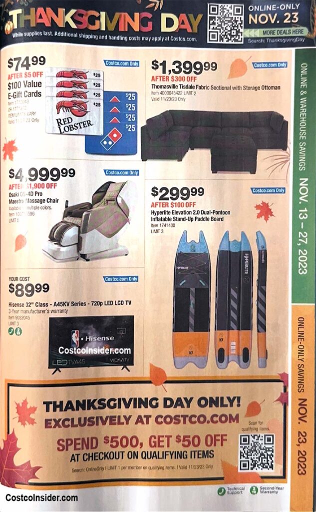 Costco Black Friday 2023 Ad Page 22