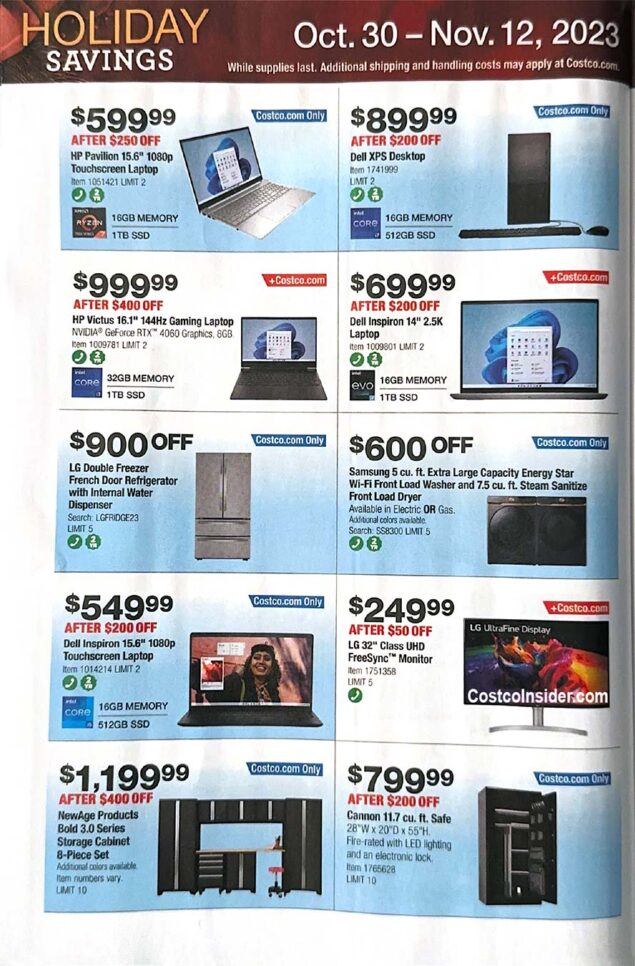 Costco Black Friday 2023 Ad Page 5