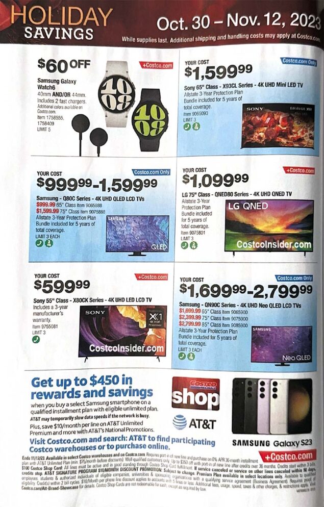 Costco Black Friday 2023 Ad Page 7