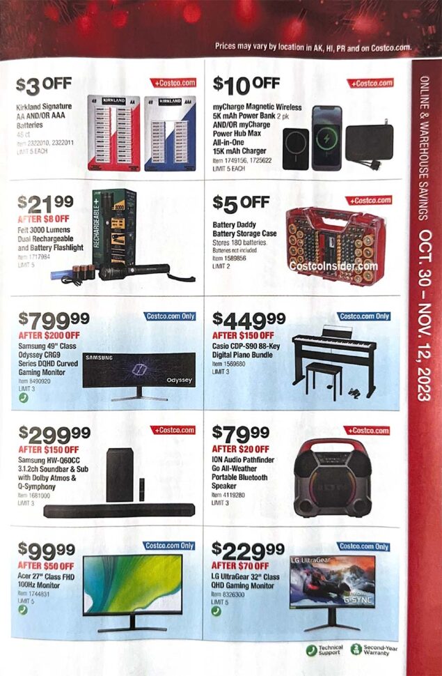 Costco Black Friday 2023 Ad Page 8