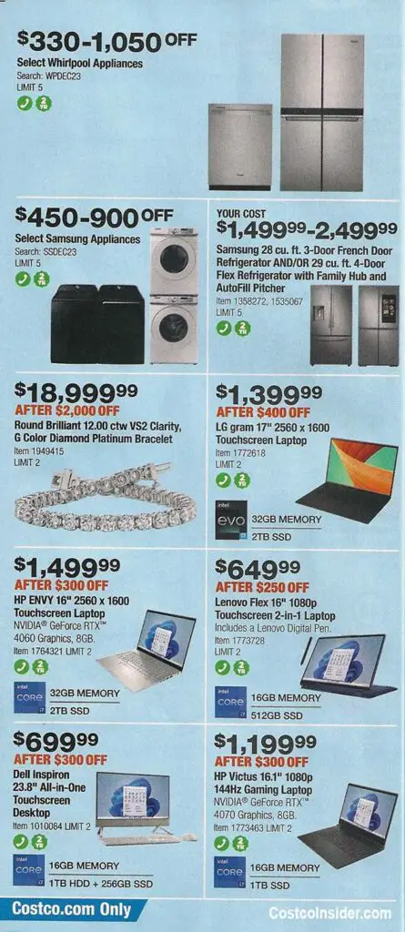 Costco December 2023 Coupon Book Page 15