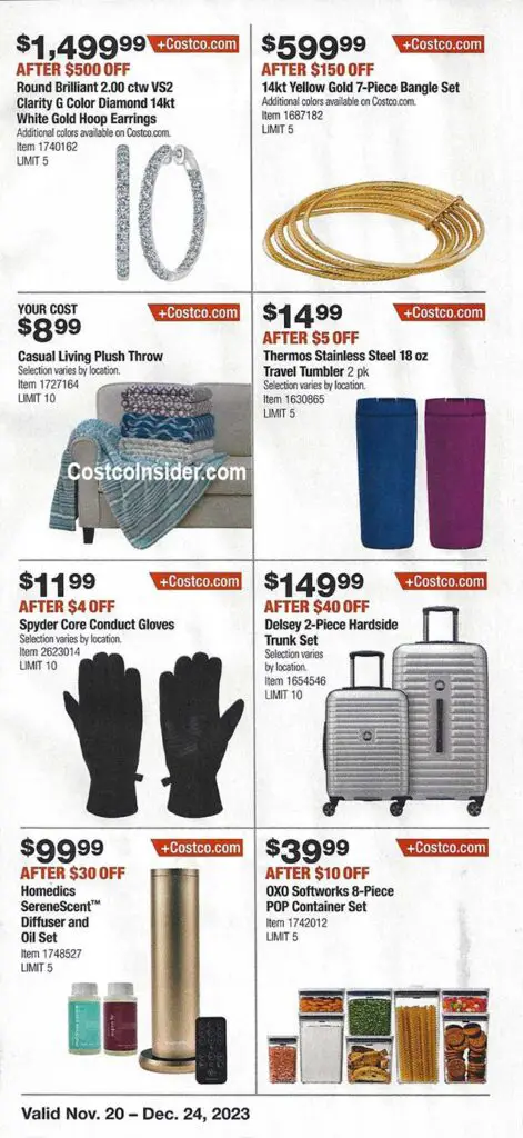 Costco December 2023 Coupon Book Page 2
