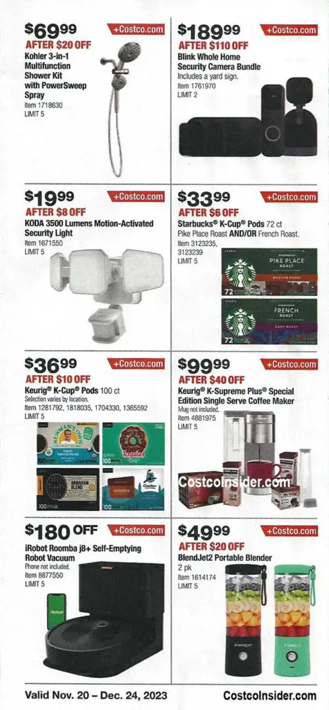 Costco December 2023 Coupon Book Page 4