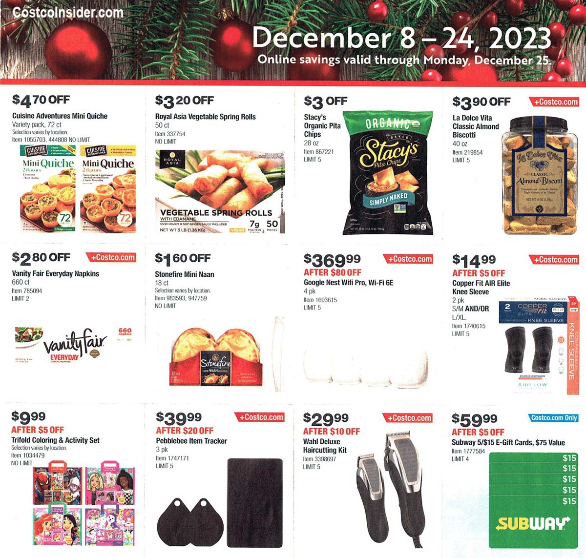 Costco December 2023 Holiday Event Coupons Page 4