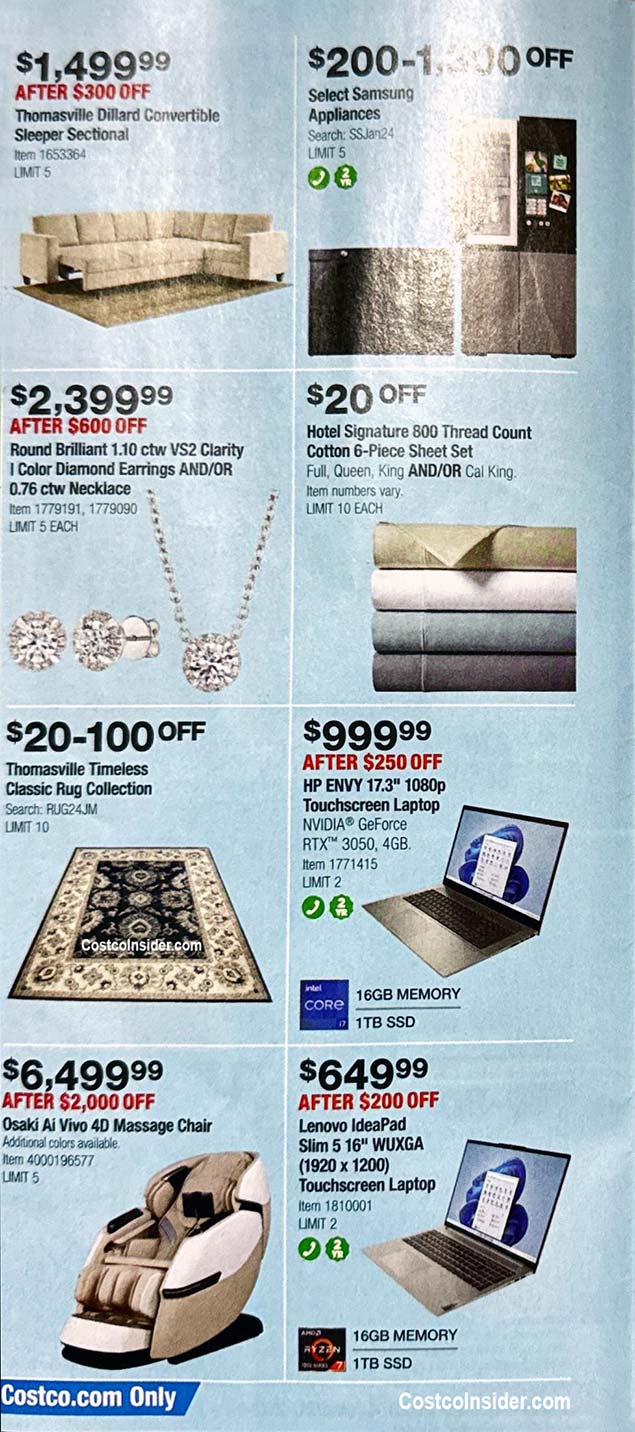 Costco January 2024 Coupon Book Costco Insider