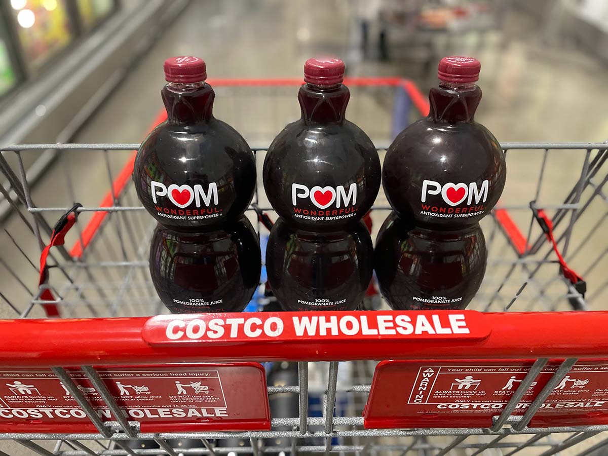 POM Wonderful in Cart at Costco