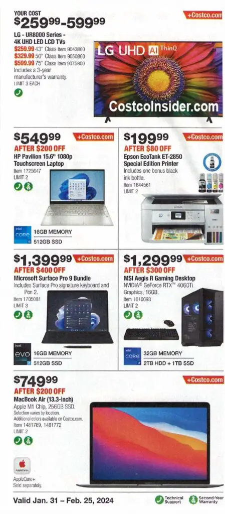 Costco February 2024 Coupon Book Page 2