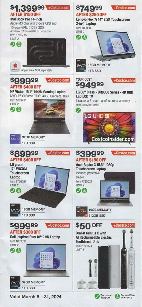 Costco March 2024 Coupon Book Page 4