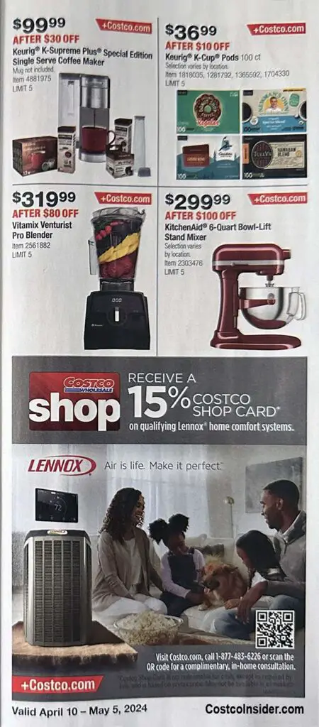 Costco April 2024 Coupon Book Page 12