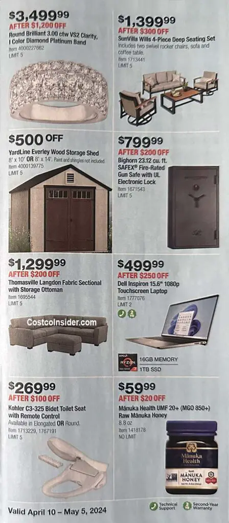 Costco April 2024 Coupon Book Page 14