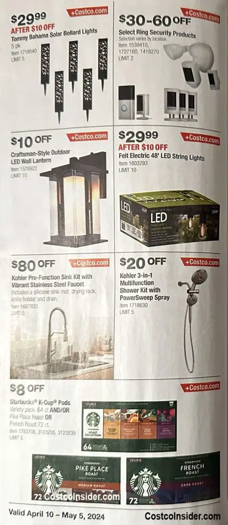 Costco April 2024 Coupon Book Page 3