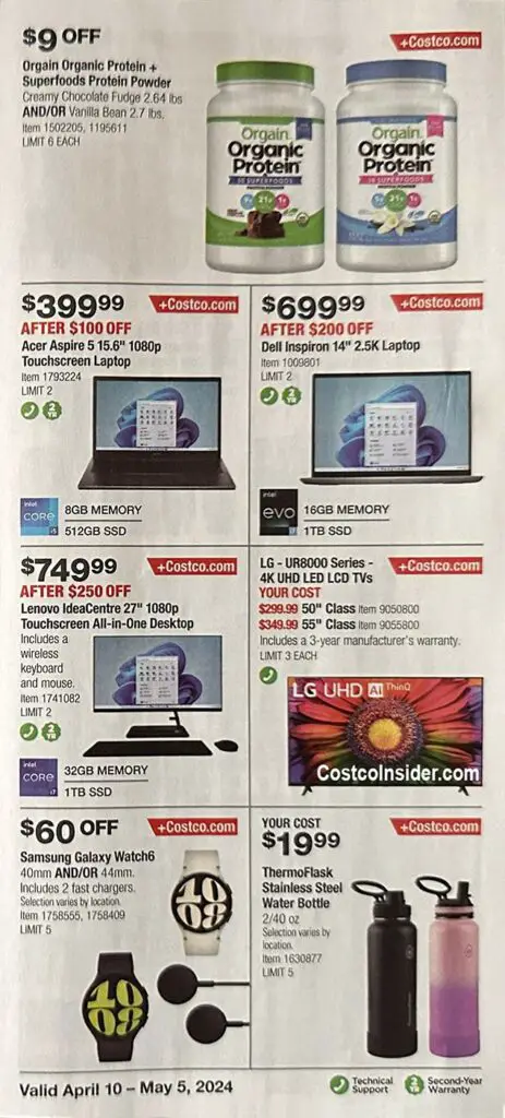 Costco April 2024 Coupon Book Page 8