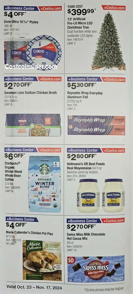 Costco November 2024 Coupon Book Page 1