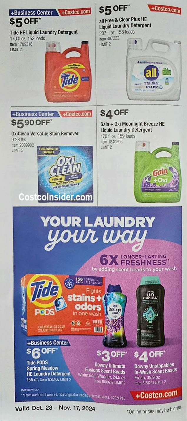 Costco November 2024 Coupon Book Costco Insider