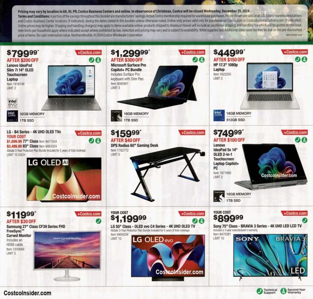 Costco December 2024 Holiday Event Coupons Costco Insider