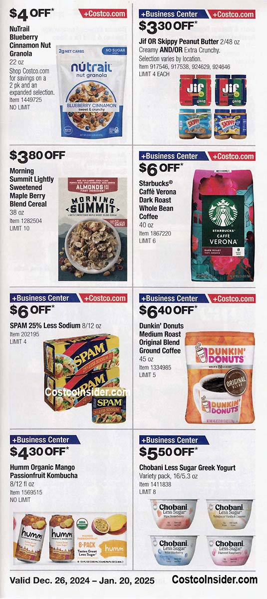 Costco January 2025 Coupon Book Costco Insider