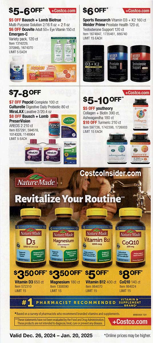 Costco January 2025 Coupon Book Costco Insider