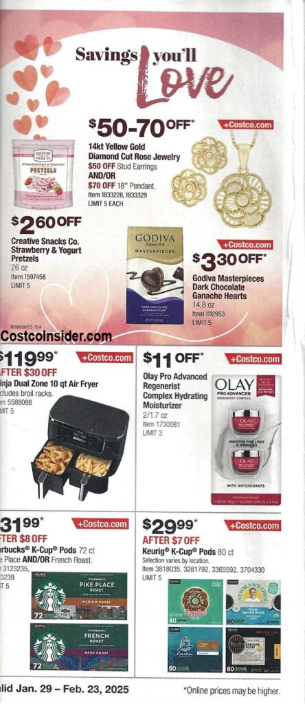 Costco February 2025 Coupon Book Page 1