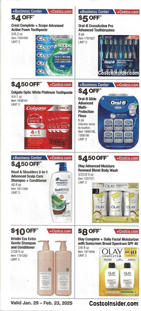 Costco February 2025 Coupon Book Page 2