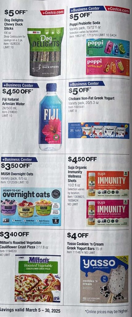 Costco March 2025 Coupon Book Page 17
