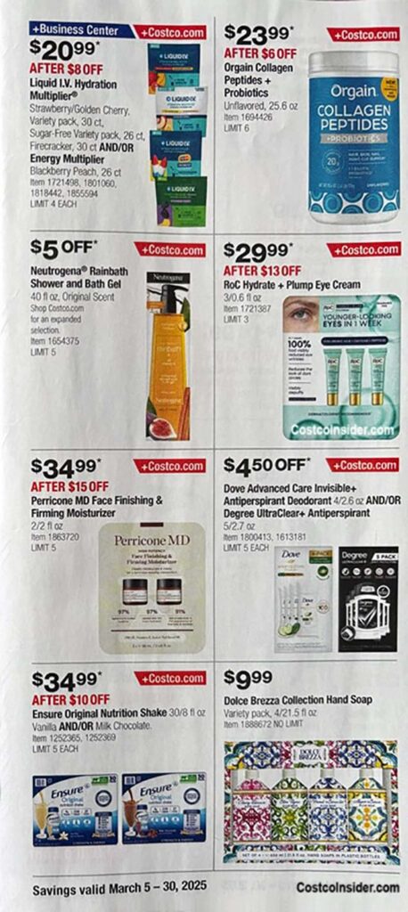 Costco March 2025 Coupon Book Page 4