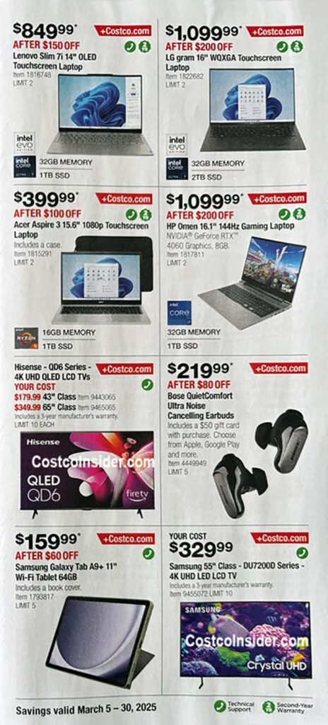 Costco March 2025 Coupon Book Page 8