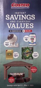 Costco April 2025 Coupon Book Cover
