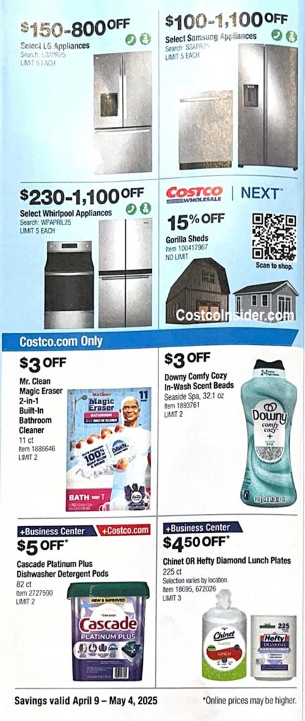 Costco April 2025 Coupon Book Page 15