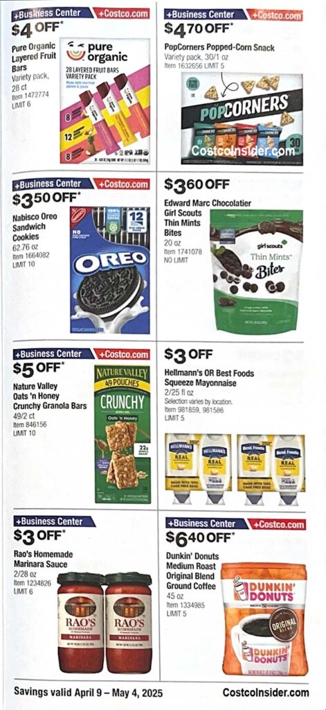 Costco April 2025 Coupon Book Page 18