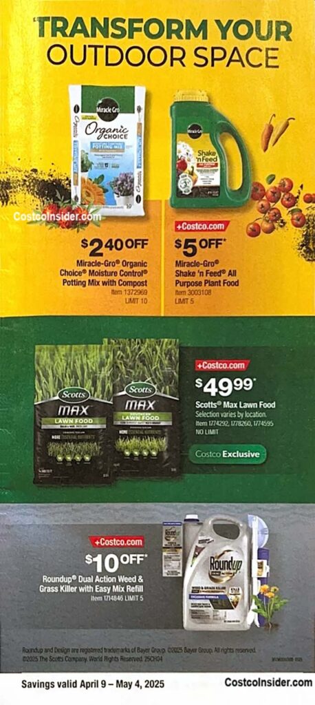 Costco April 2025 Coupon Book Page 2