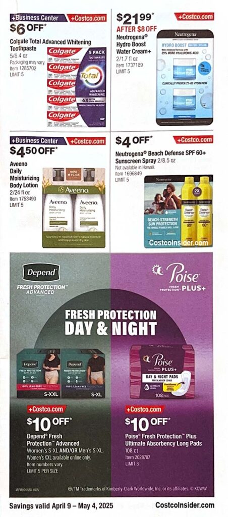Costco April 2025 Coupon Book Page 4