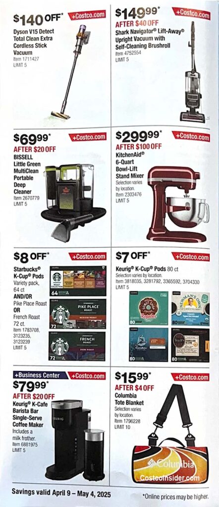 Costco April 2025 Coupon Book Page 7