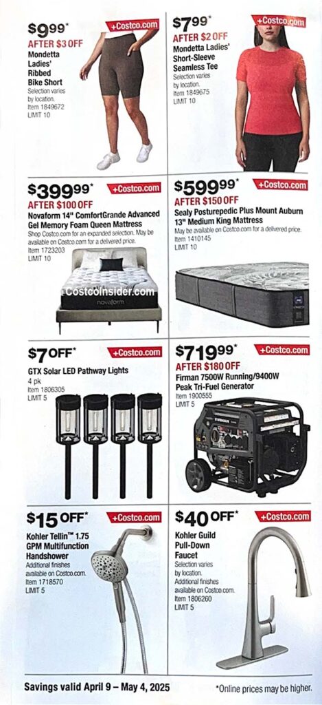 Costco April 2025 Coupon Book Page 9