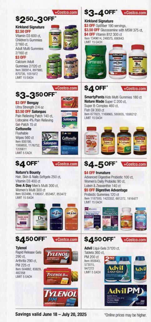 Costco July 2025 Coupon Book Page 19