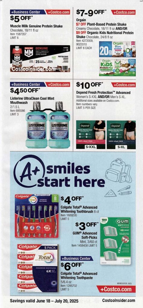 Costco July 2025 Coupon Book Page 4