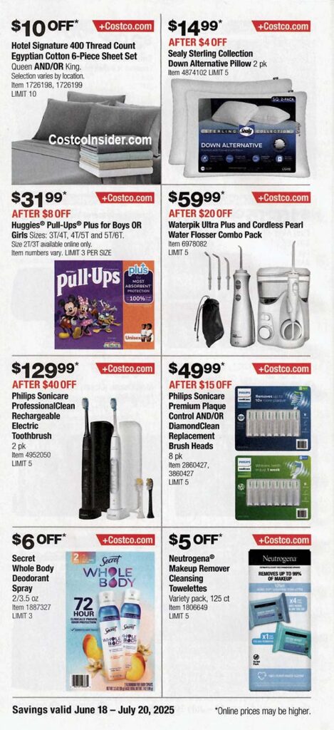 Costco July 2025 Coupon Book Page 9