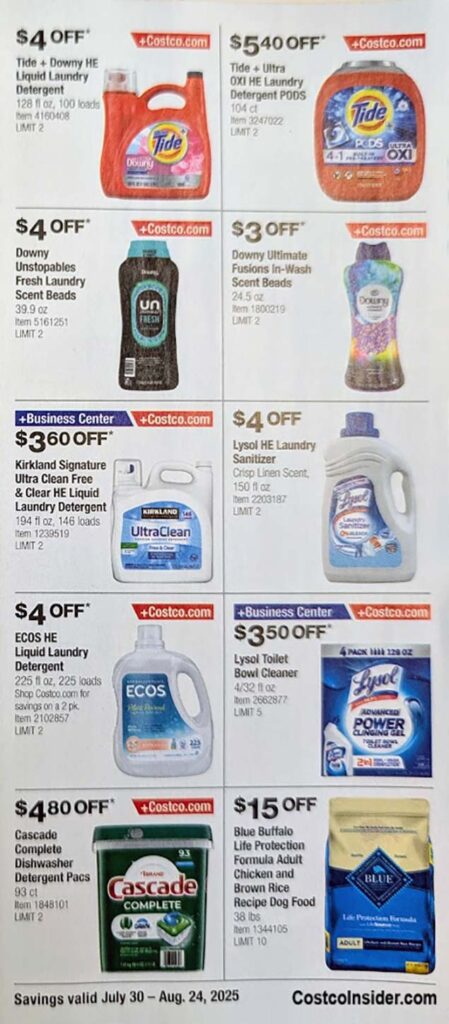 Costco August 2025 Coupon Book Page 12