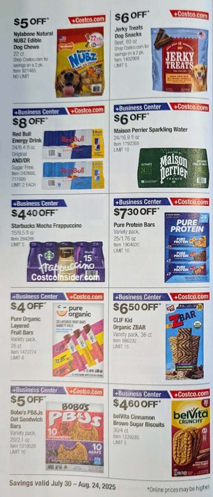 Costco August 2025 Coupon Book Page 17