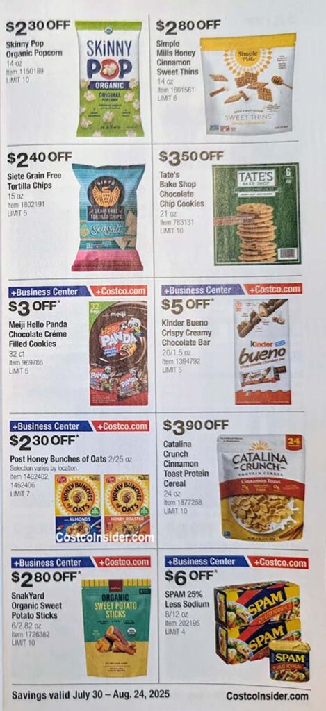 Costco August 2025 Coupon Book Page 18