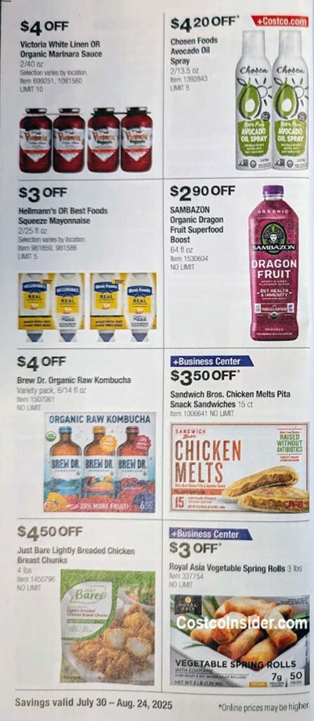 Costco August 2025 Coupon Book Page 19